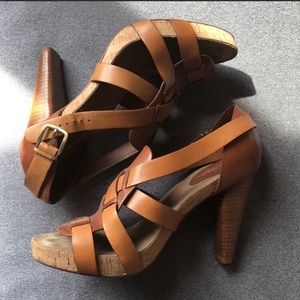 Cole Haan Leather Woven Sandals